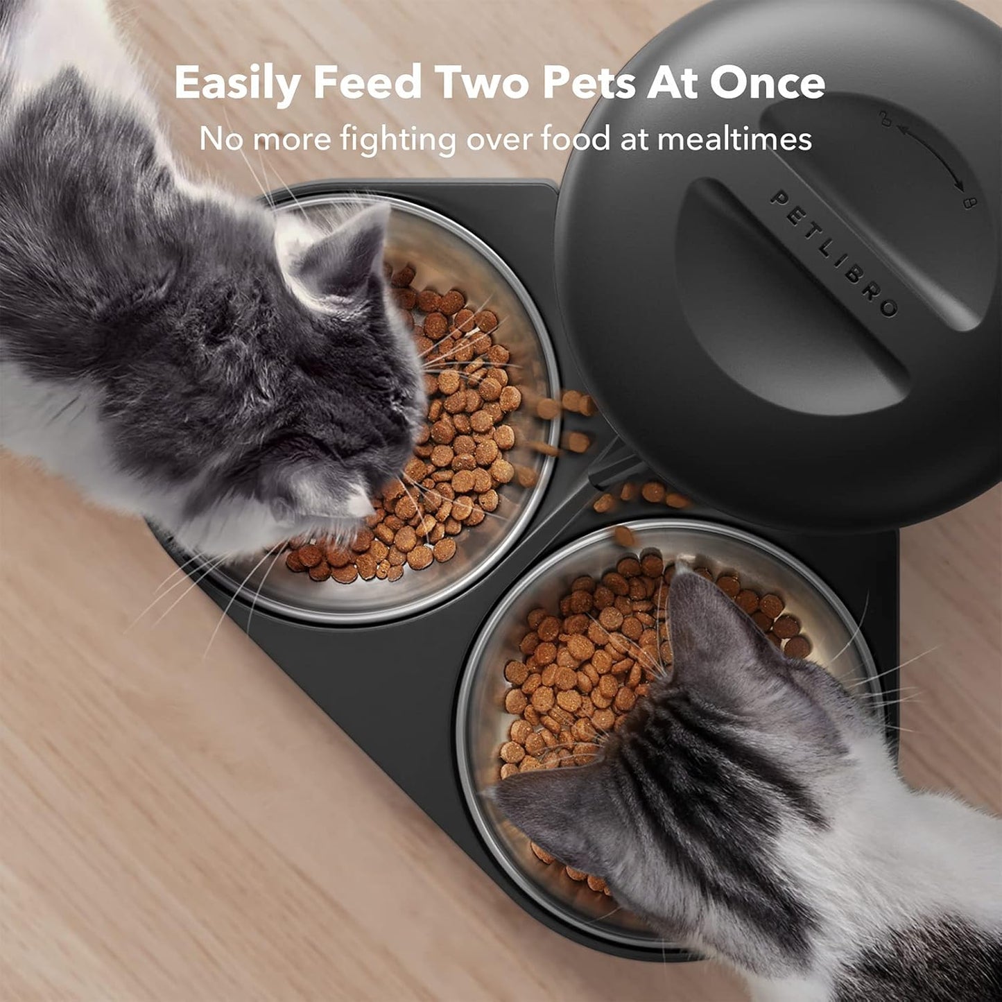 PETLIBRO Automatic Cat Feeder – Timed Dispenser with 6 Meals/Day
